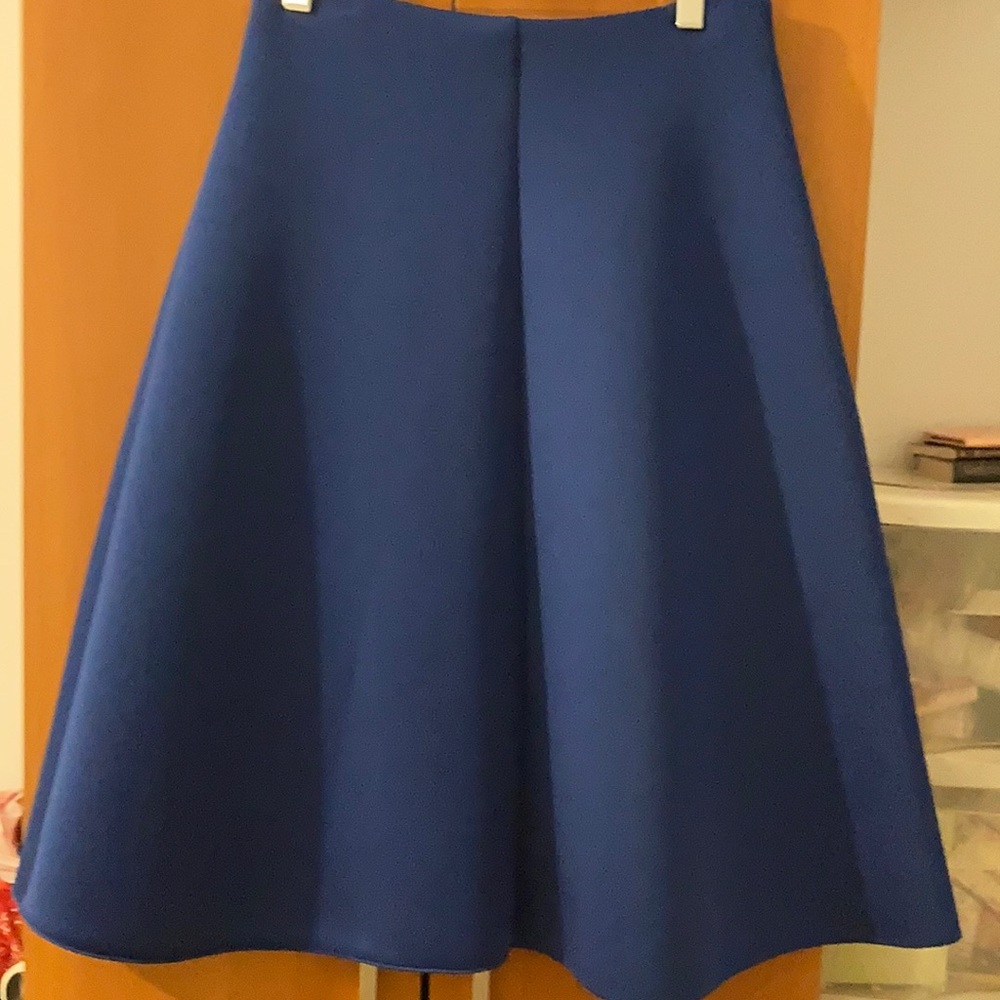 Sam Fashion Blue A-line Scuba Skirt Sz S